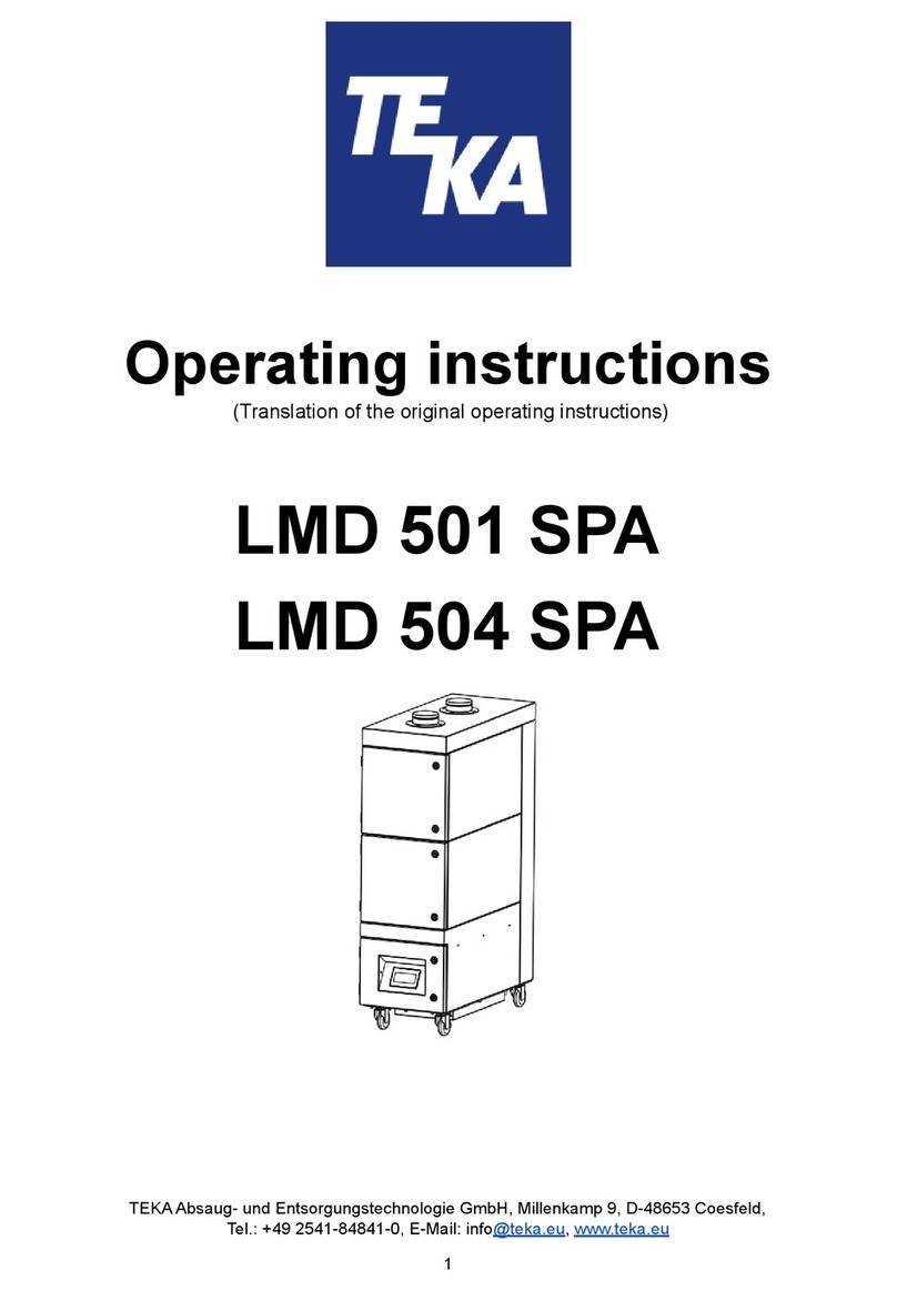Teka LMD 501 SPA operating instructions Teka LMD 501 SPA operating instructions