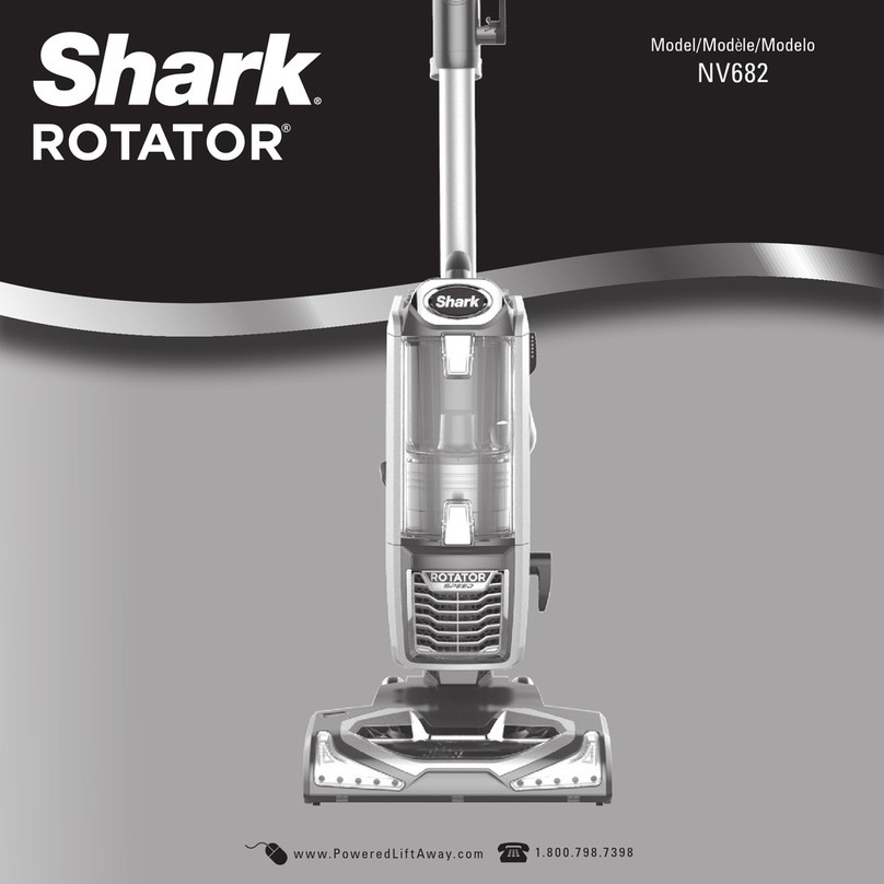 Shark Rotator Speed Powered Lift Away NV682 User manual
