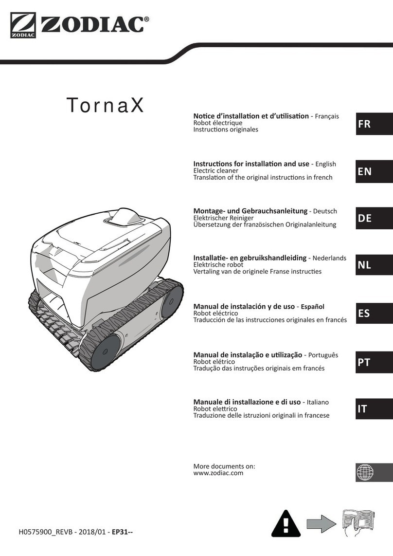 Zodiac Tornax GT2120 Instructions for installation and use
