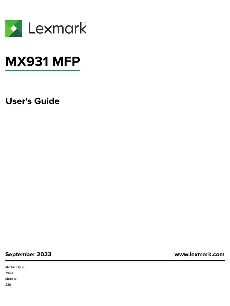 Lexmark MX931 MFP user guide