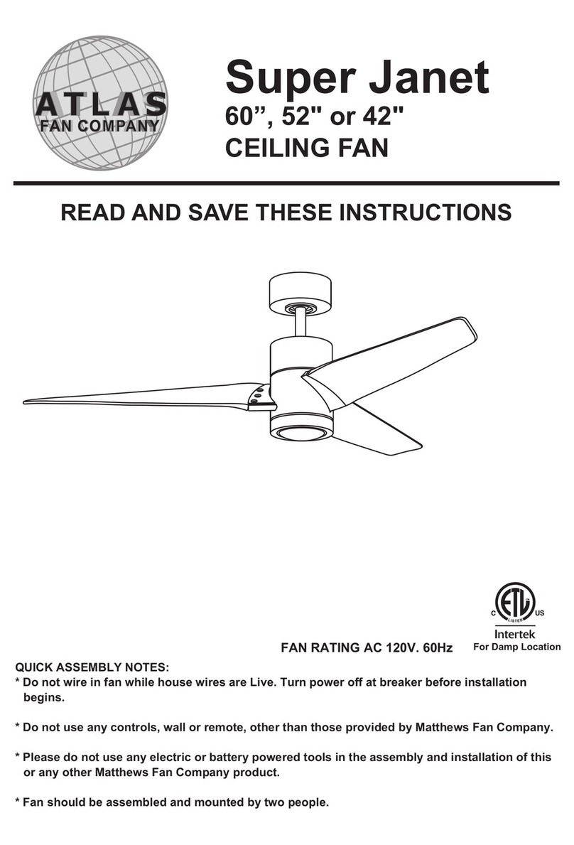 Atlas fan company Super Janet User manual