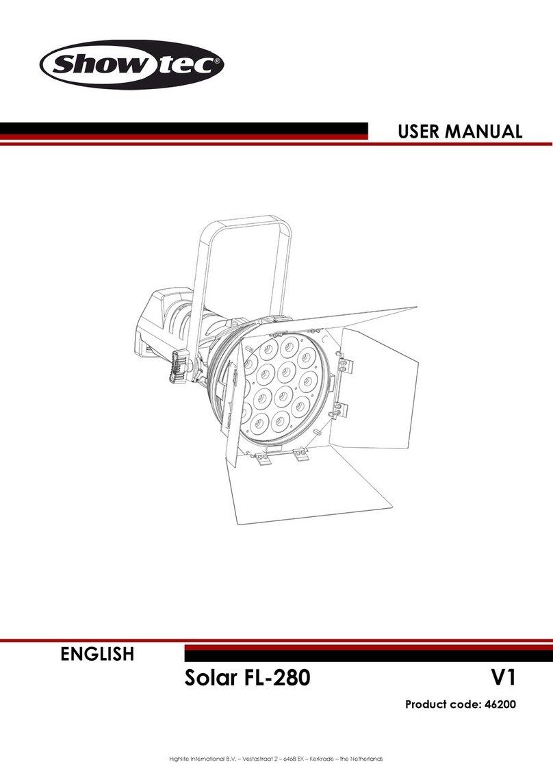 Show Tec Solar FL-280 V1 User manual