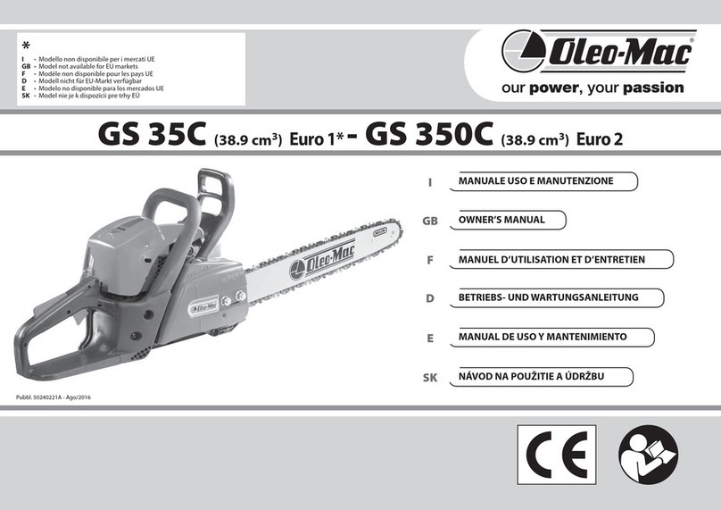 Oleo-Mac GS 35C User manual Oleo-Mac GS 35C User manual