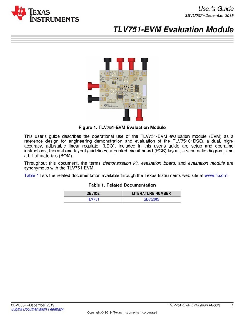 Texas Instruments TLV751-EVM User manual