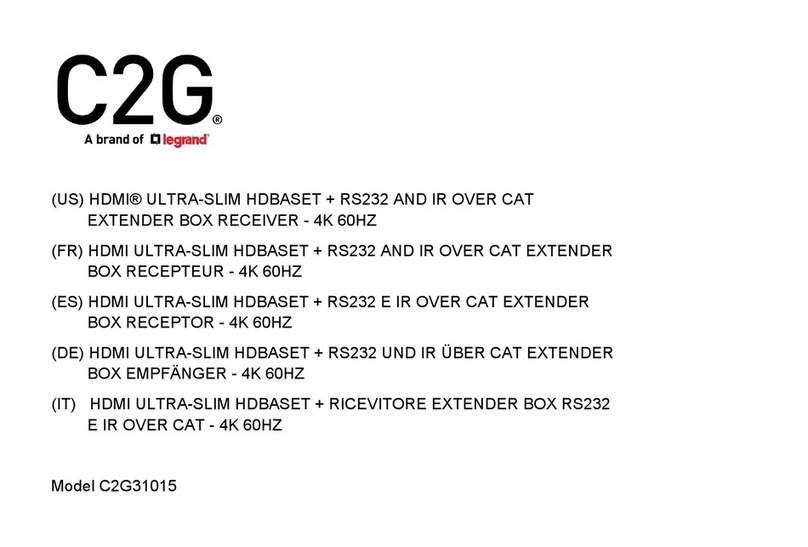 LEGRAND C2G31015 User manual