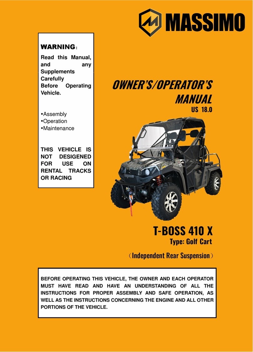 Massimo T-BOSS 410 X Owner's/operator's manual