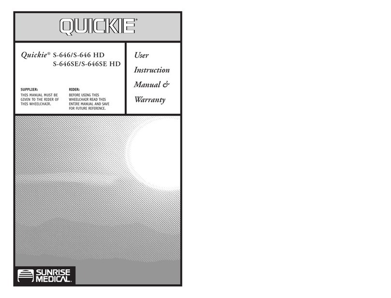 Sunrise Medical Quickie S-646 Installation instructions