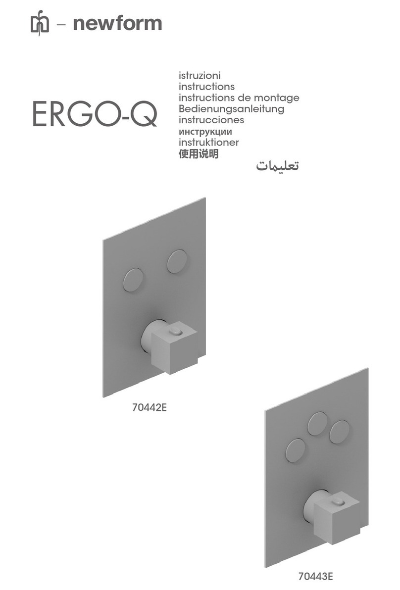 newform ERGO-Q 70442E User manual