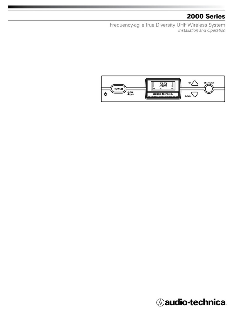 Audio Technica AT-ATW-2110Bl User manual