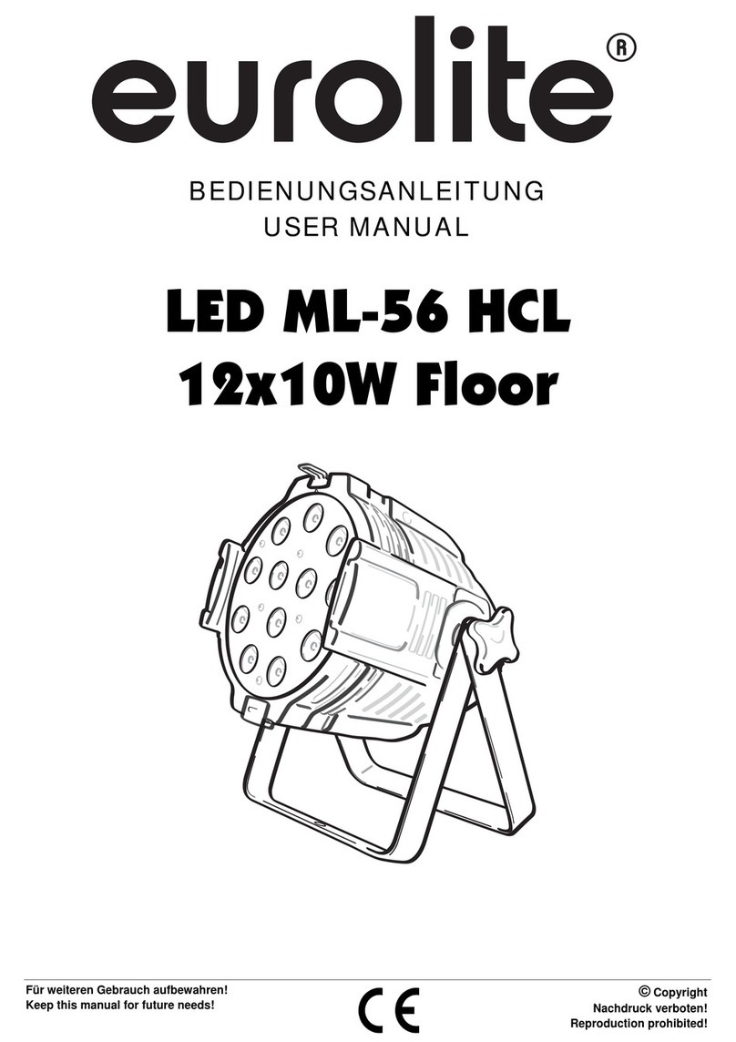 EuroLite LED ML-56 HCL 12x10W Floor user manual