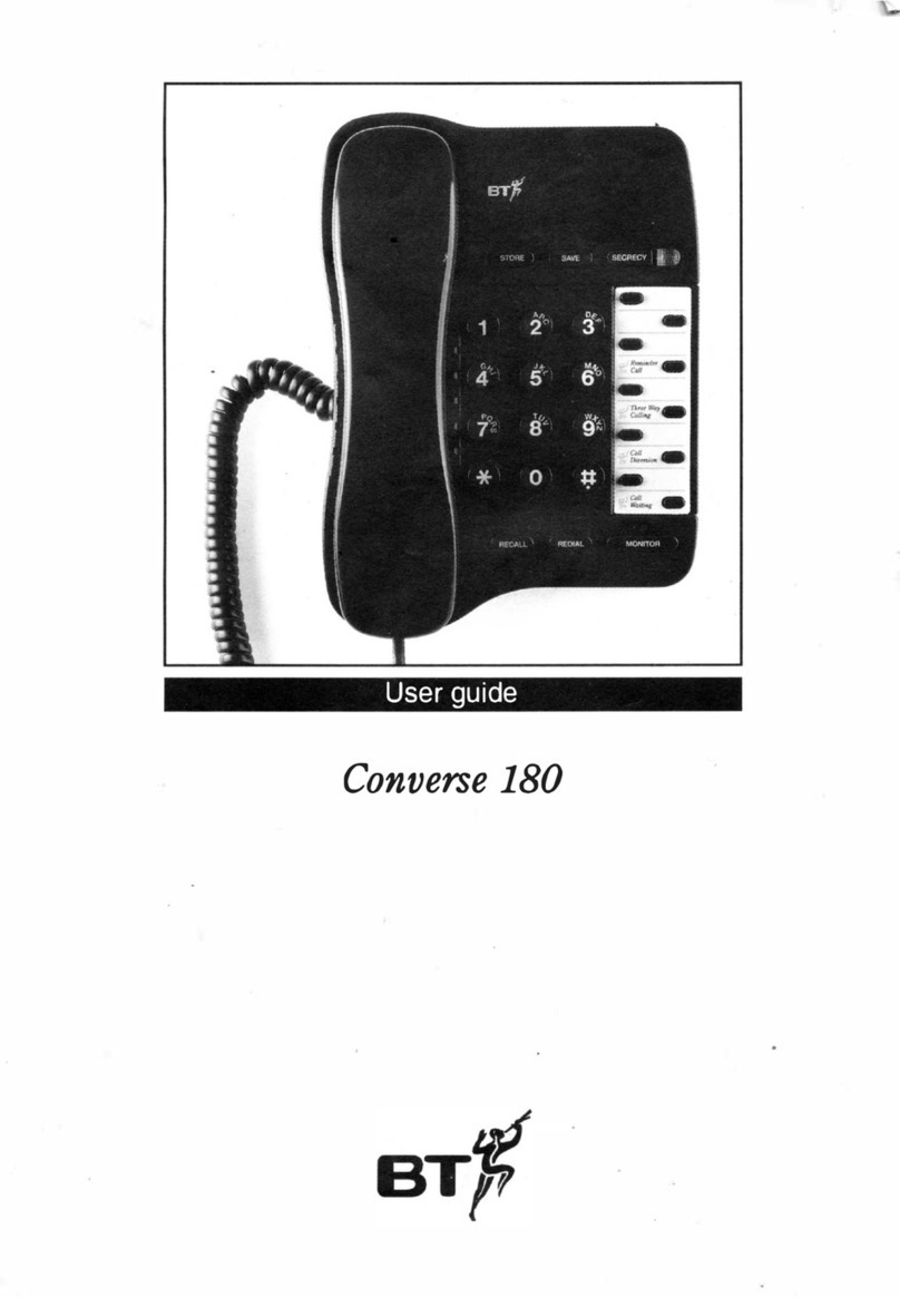 BT Converse 180 User manual BT Converse 180 User manual