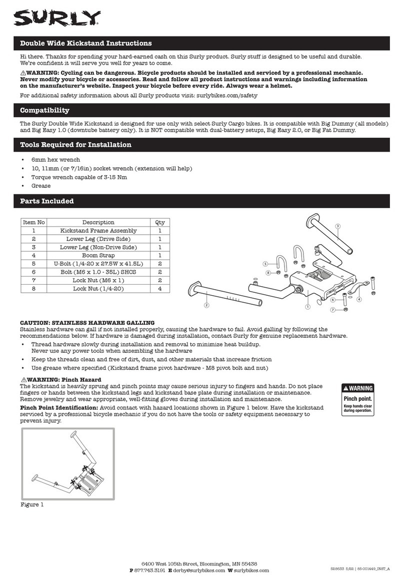 Surly Double Wide Kickstand instructions