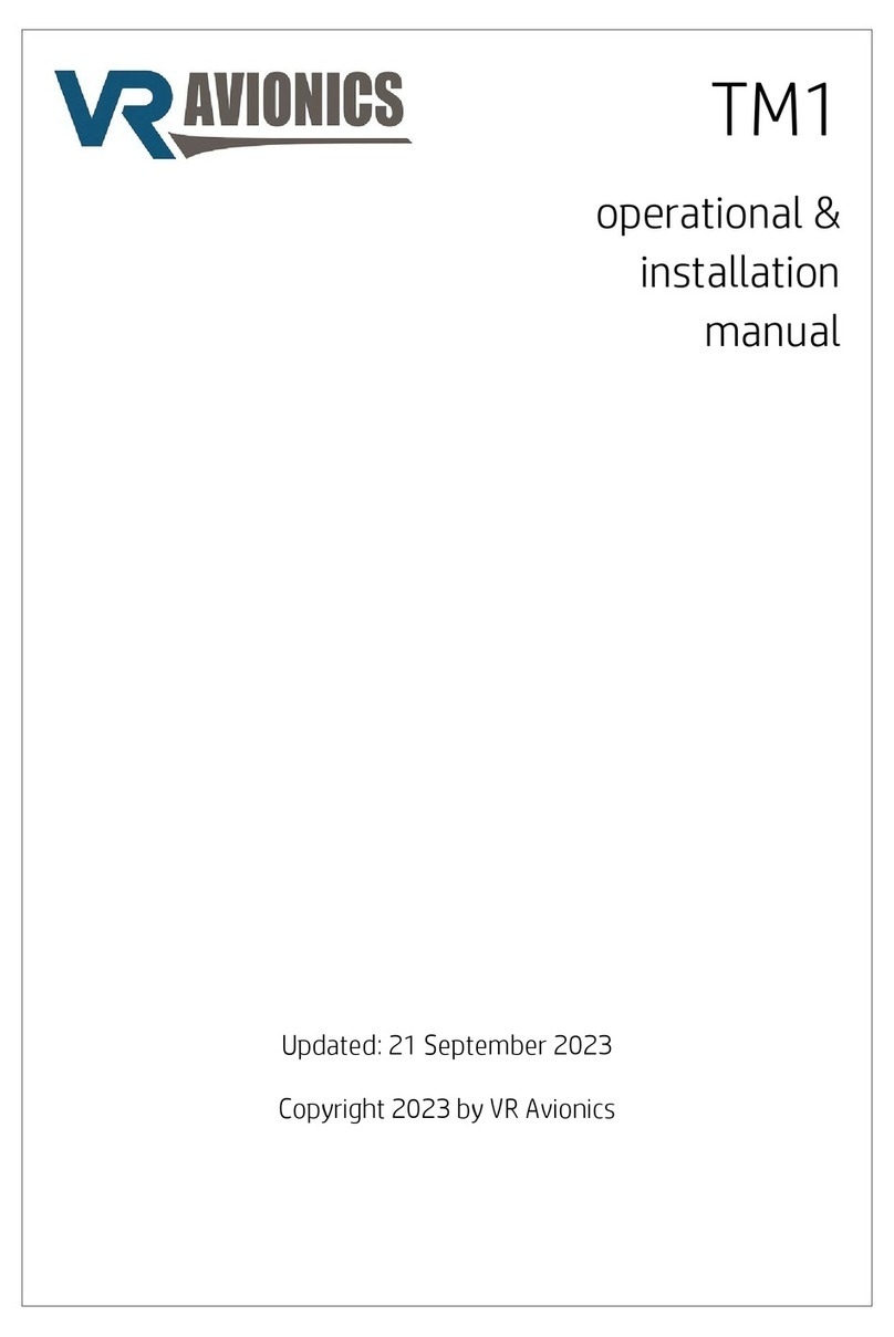 VR Avionics TM1 Operational and installation manual