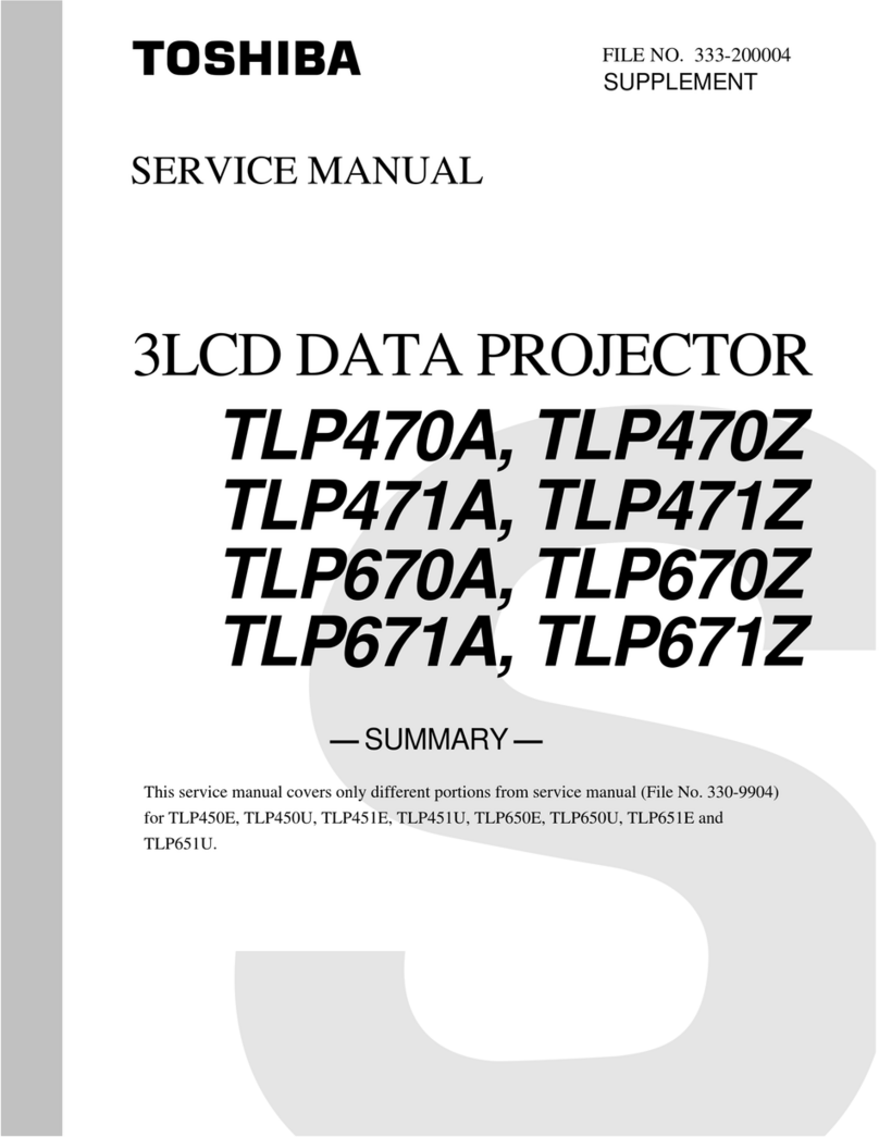 Toshiba TLP470A User manual