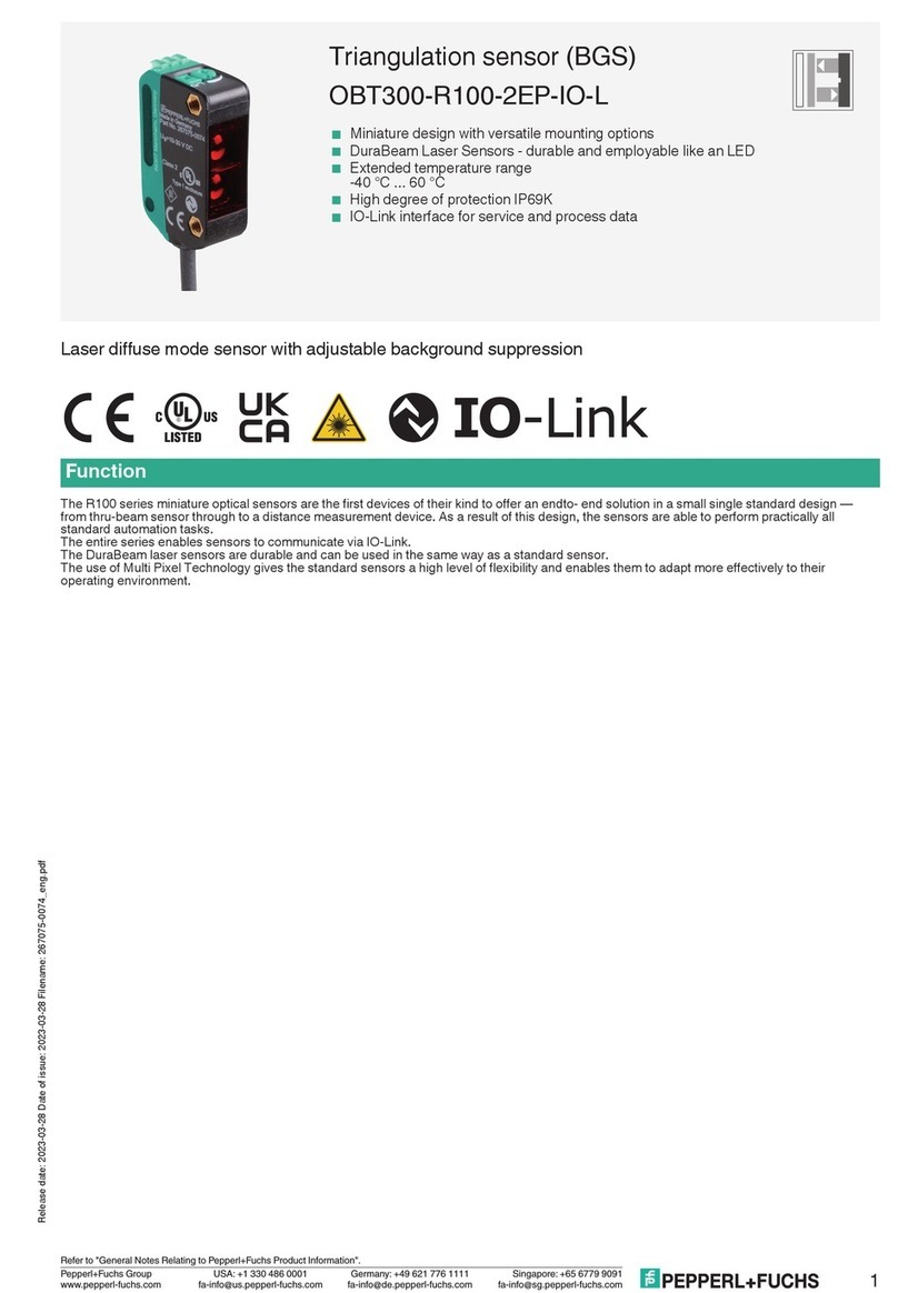 Pepperl+Fuchs OBT300-R100-2EP-IO-L User manual
