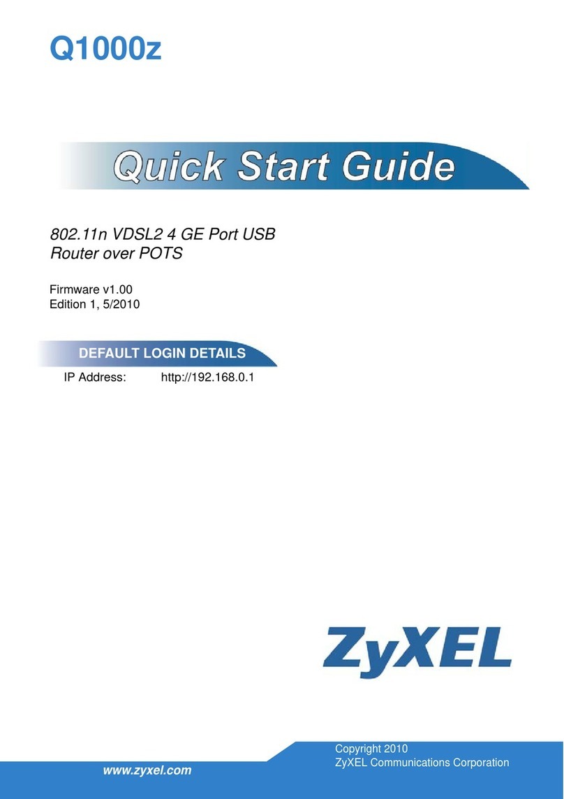 ZyXEL Communications Q1000z quick start guide