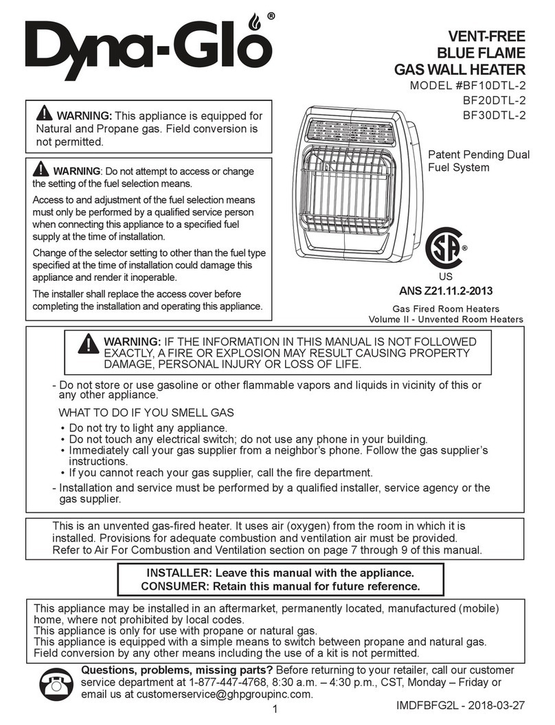 Dyna-Glo BF10DTL-2 User manual Dyna-Glo BF10DTL-2 User manual