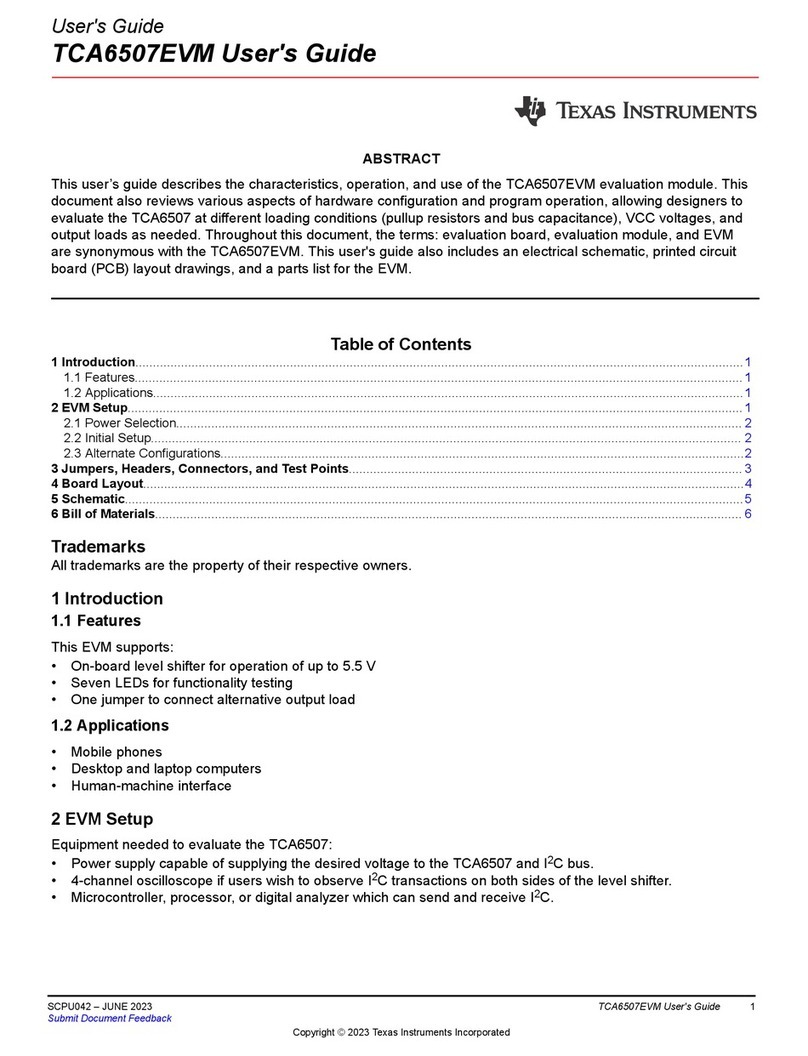 Texas Instruments TCA6507EVM user guide