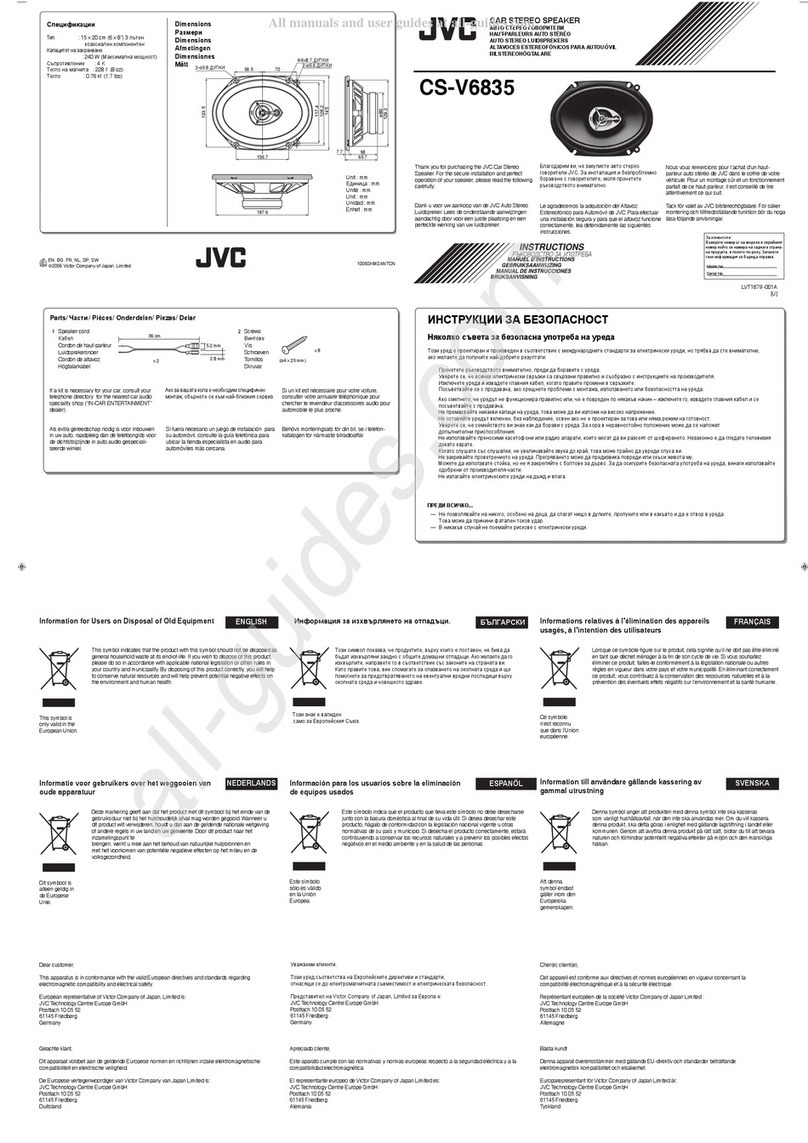 JVC CS-V6835 User manual