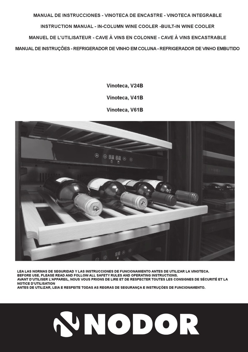 NODOR Vinoteca V61B instruction manual
