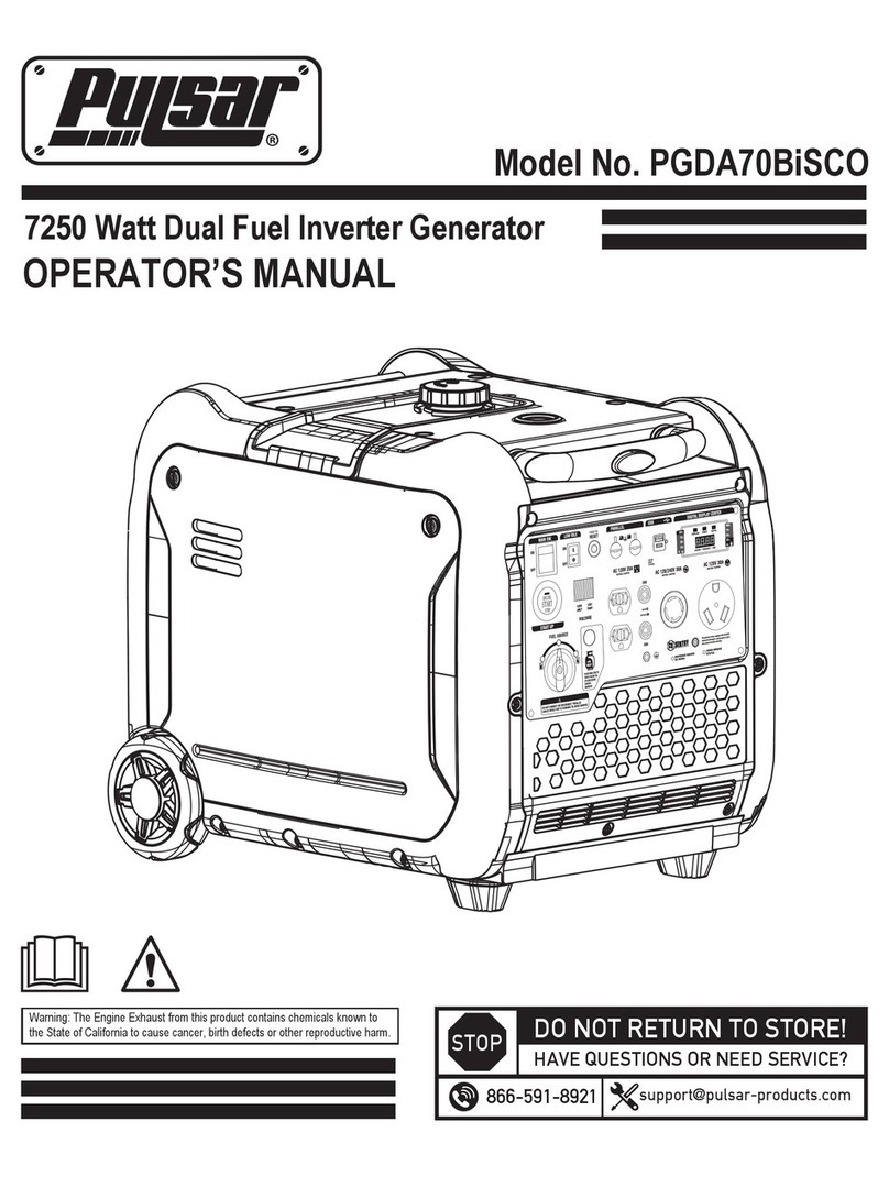 Pulsar PGDA70BiSCO Operator's manual