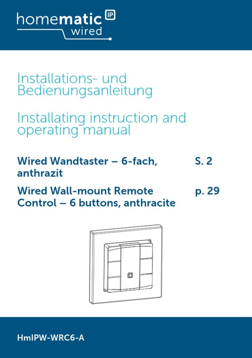 HomeMatic HmIPW-WRC6-A Instructions and operating manual