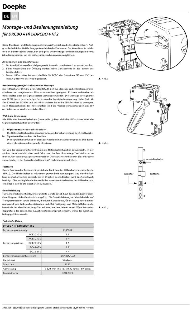 Doepke DRCBO 4 Hi 2 User manual