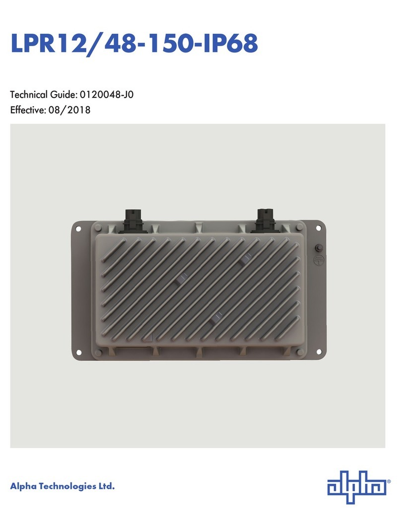 Alpha Technologies LPR12/48-150-IP68 User manual