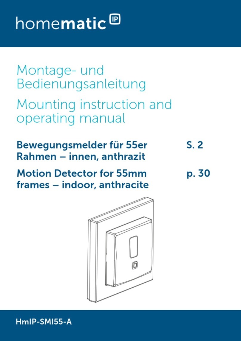 Homematic IP HmIP-SMI55-A Mounting instruction and operating manual