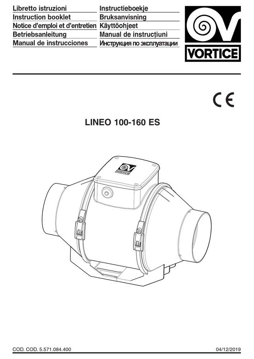 Vortice LINEO 100-160 ES User manual
