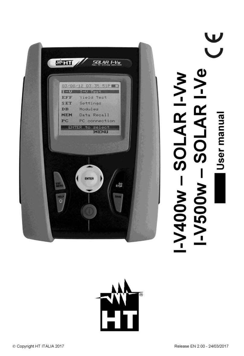 HT I-V400w-SOLAR I-Vw User manual