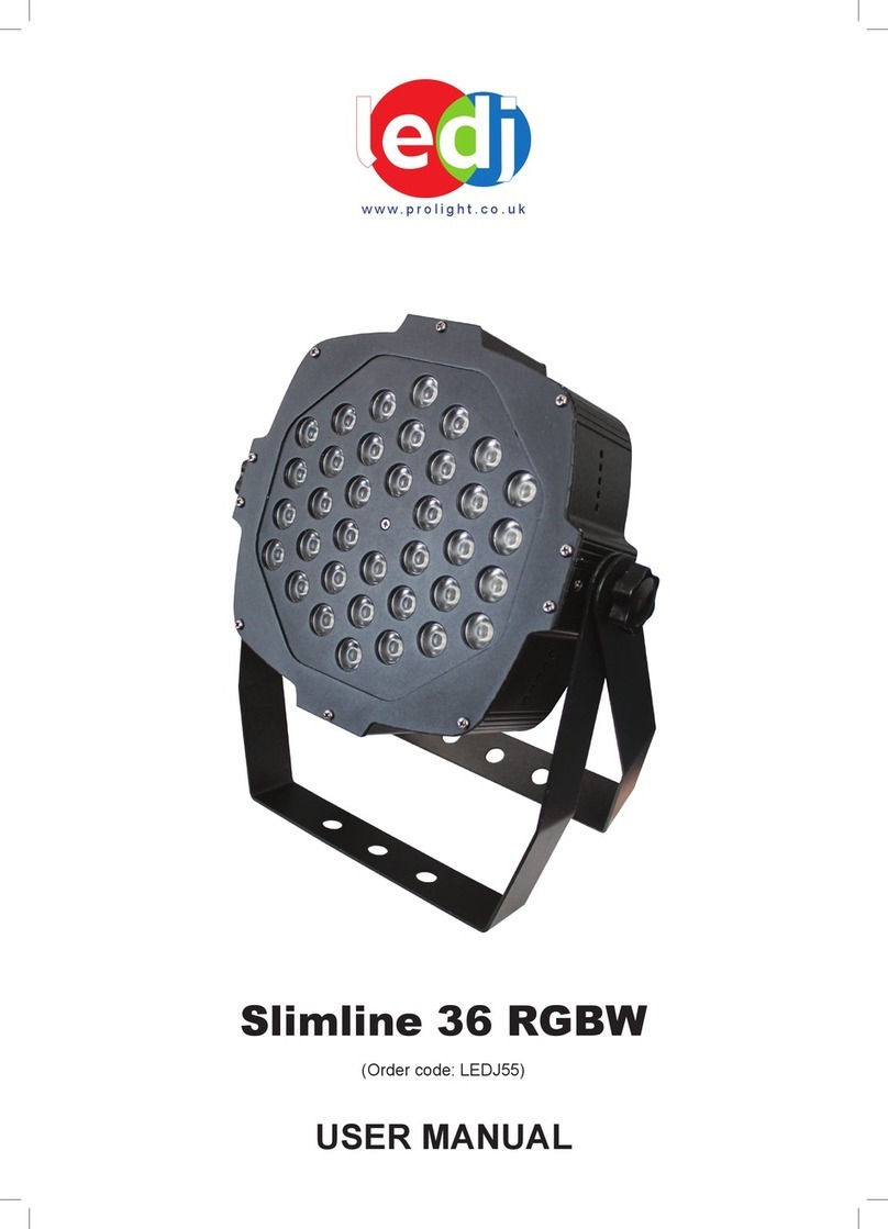 Ledj Slimline 36 RGBW User manual