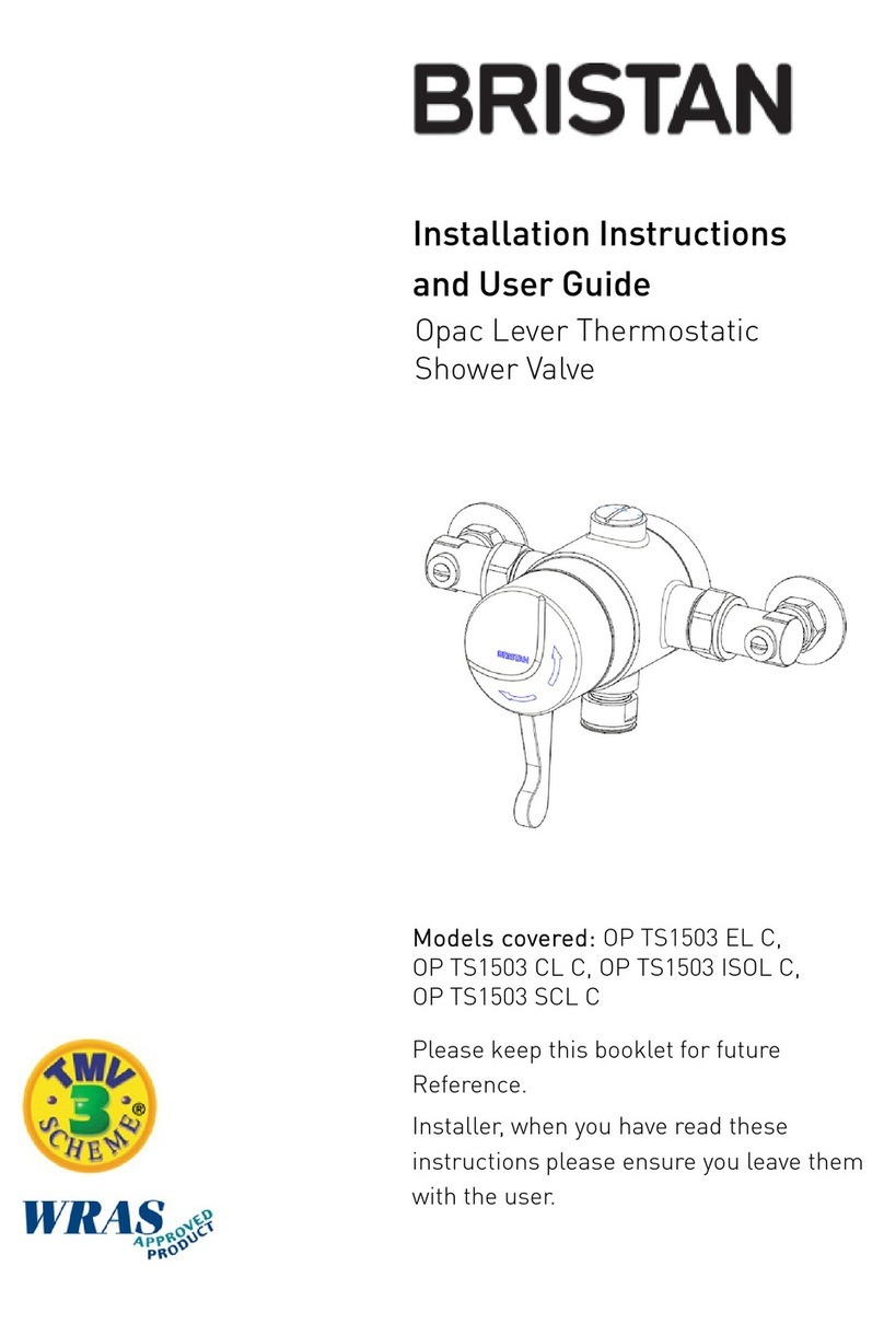 Bristan OP TS1503 CL C Mounting instructions