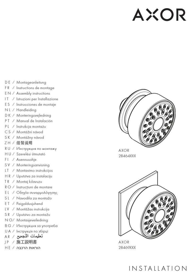 Hans Grohe AXOR 28464 Series User manual