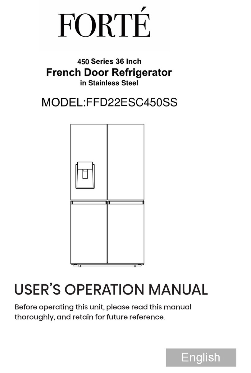 Forte FFD22ESC450SS User's operation manual