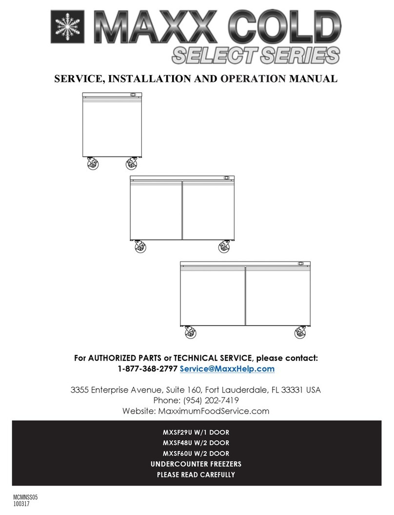 Maxx Cold MXSF29U W/1 DOOR Owner's manual Maxx Cold MXSF29U W/1 DOOR Owner's manual