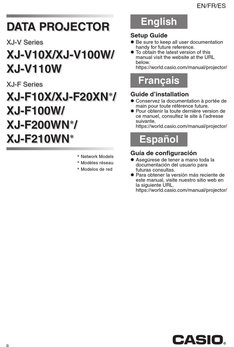 Casio XJ-V Series User manual