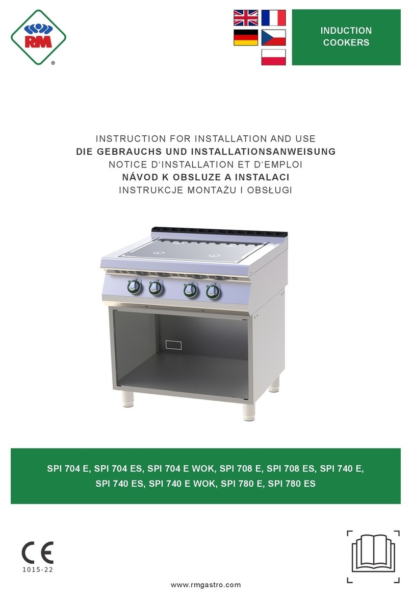 RM Gastro SPI 704 E Instructions for installation and use