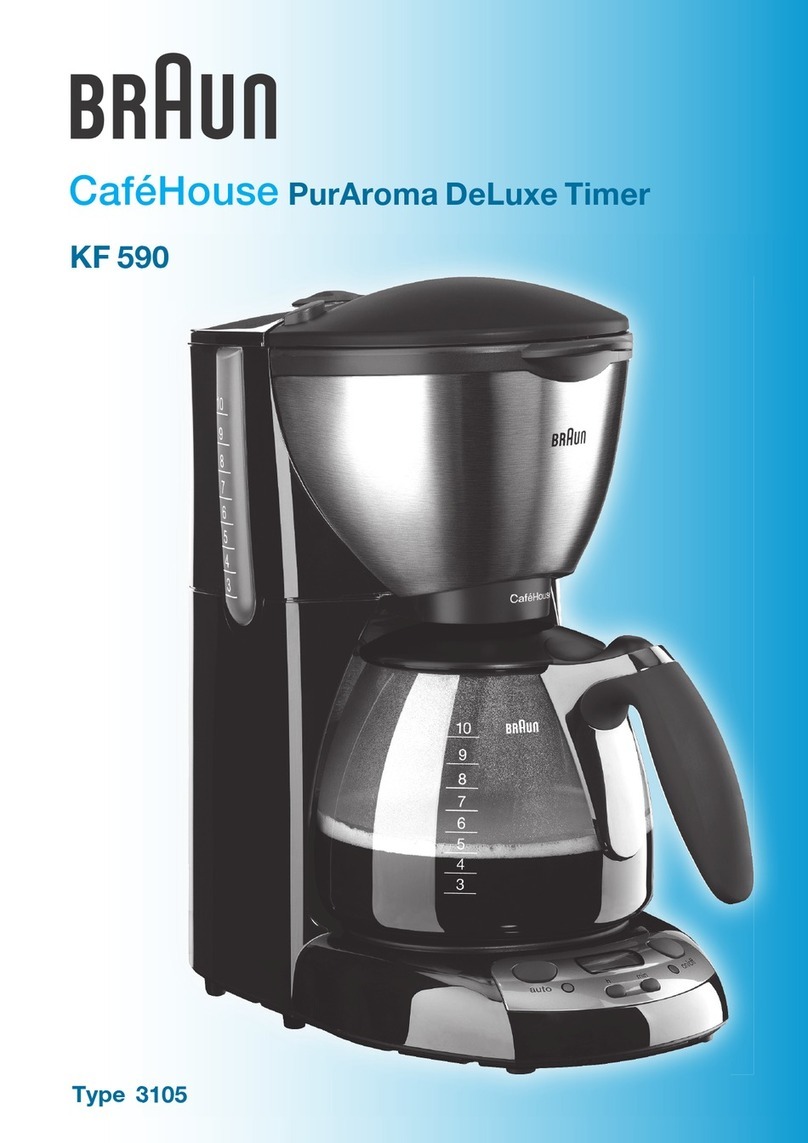 Braun CafeHouse PurAroma DeLuxe Timer User manual