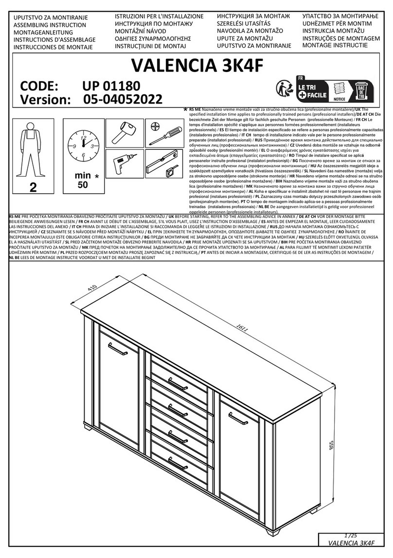 Dedeman VALENCIA 3K4F User manual