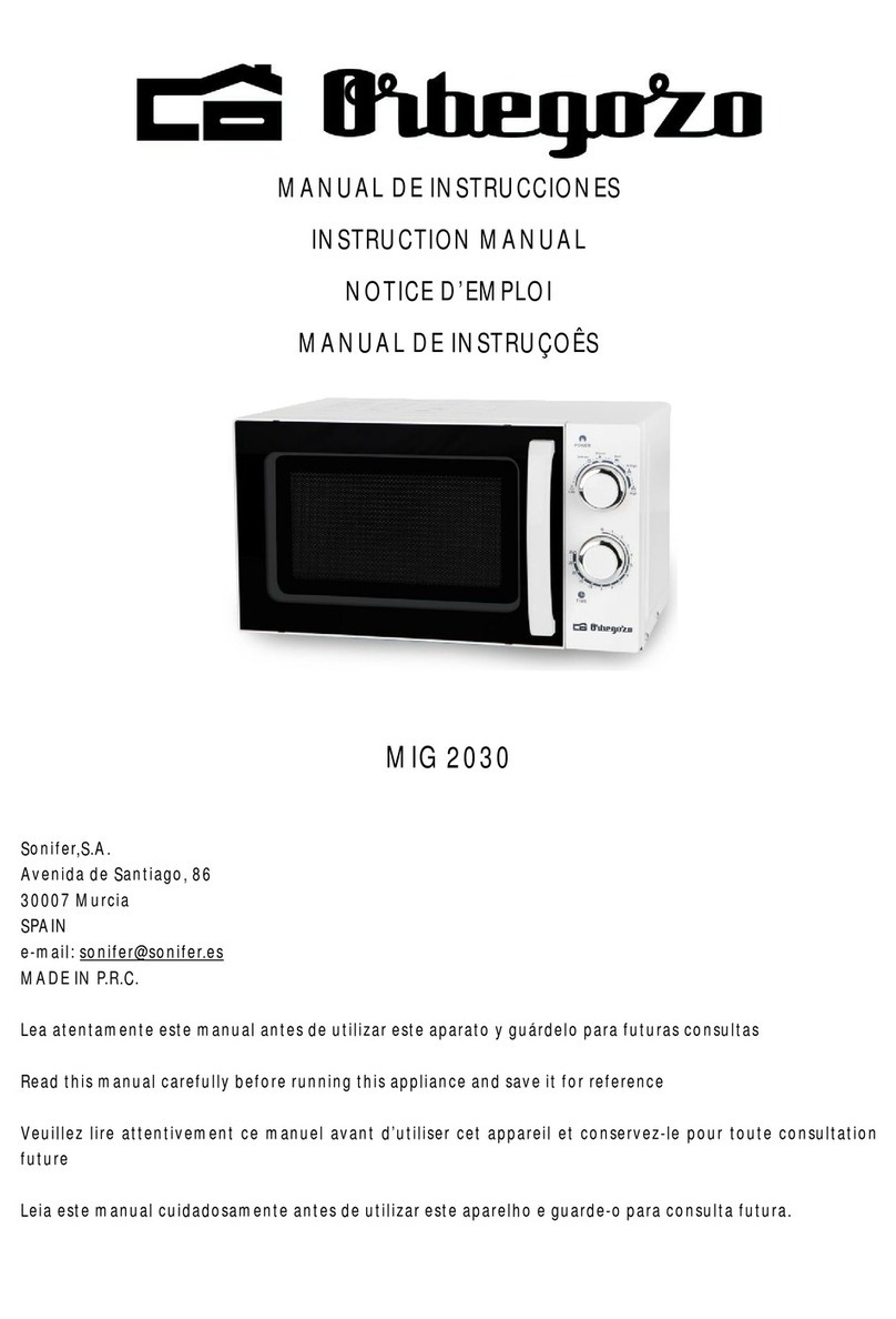 Orbegozo MIG 2030 User manual