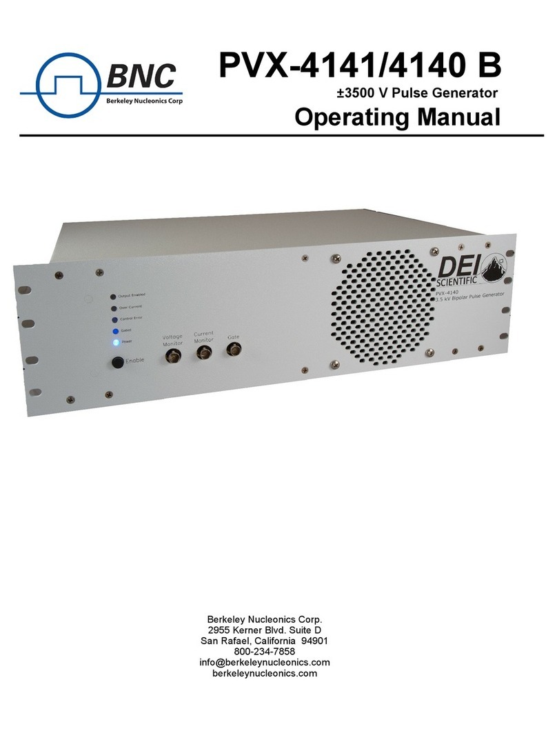 BNC DEI SCIENTIFIC PVX-4141 B operating manual