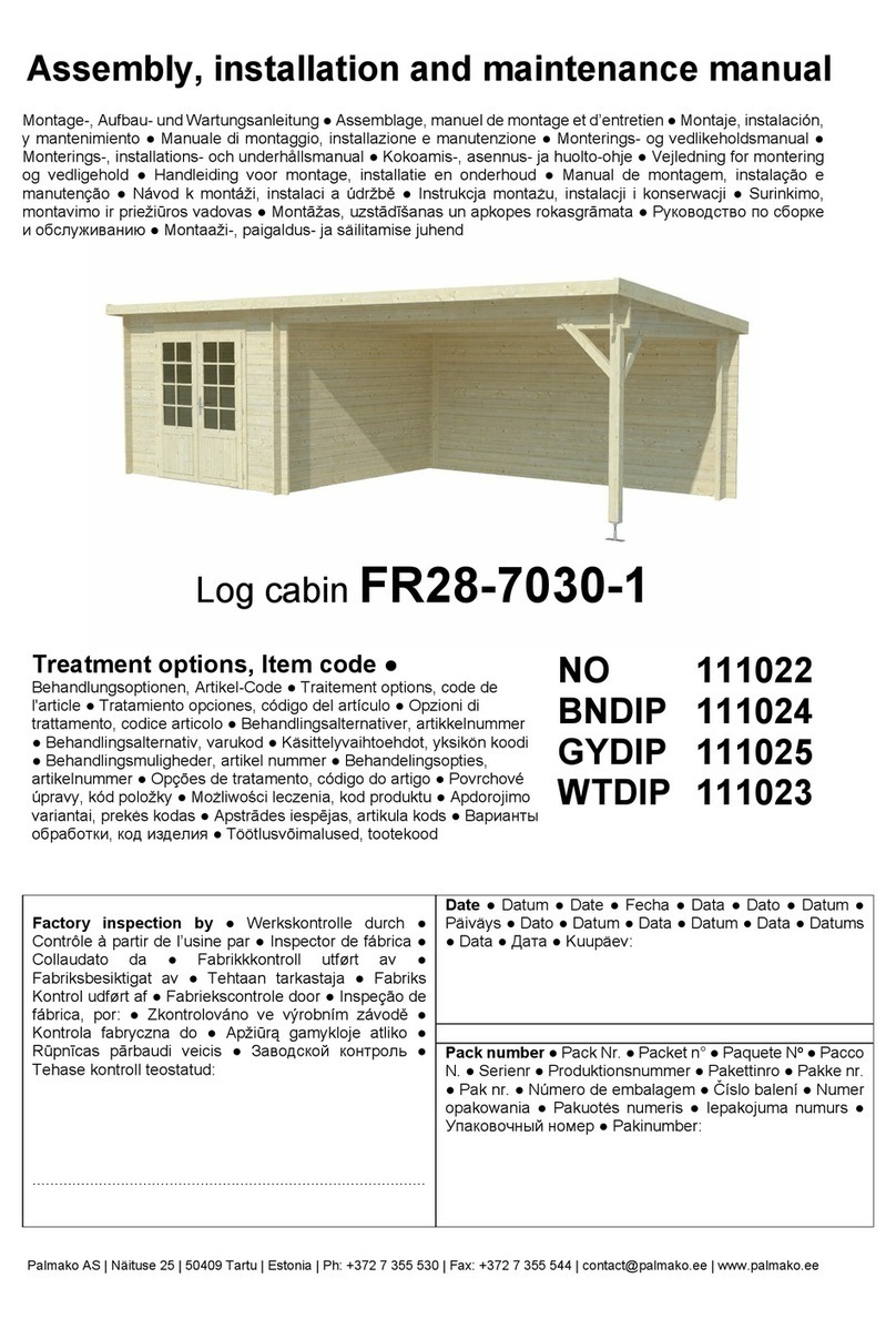 Palmako FR28-7030-1 Installer manual