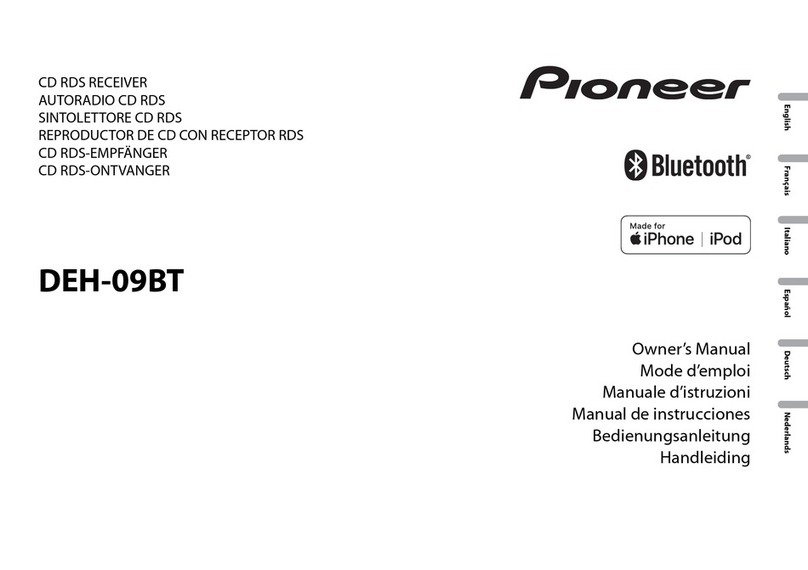 Pioneer DEH-09BT owner's manual