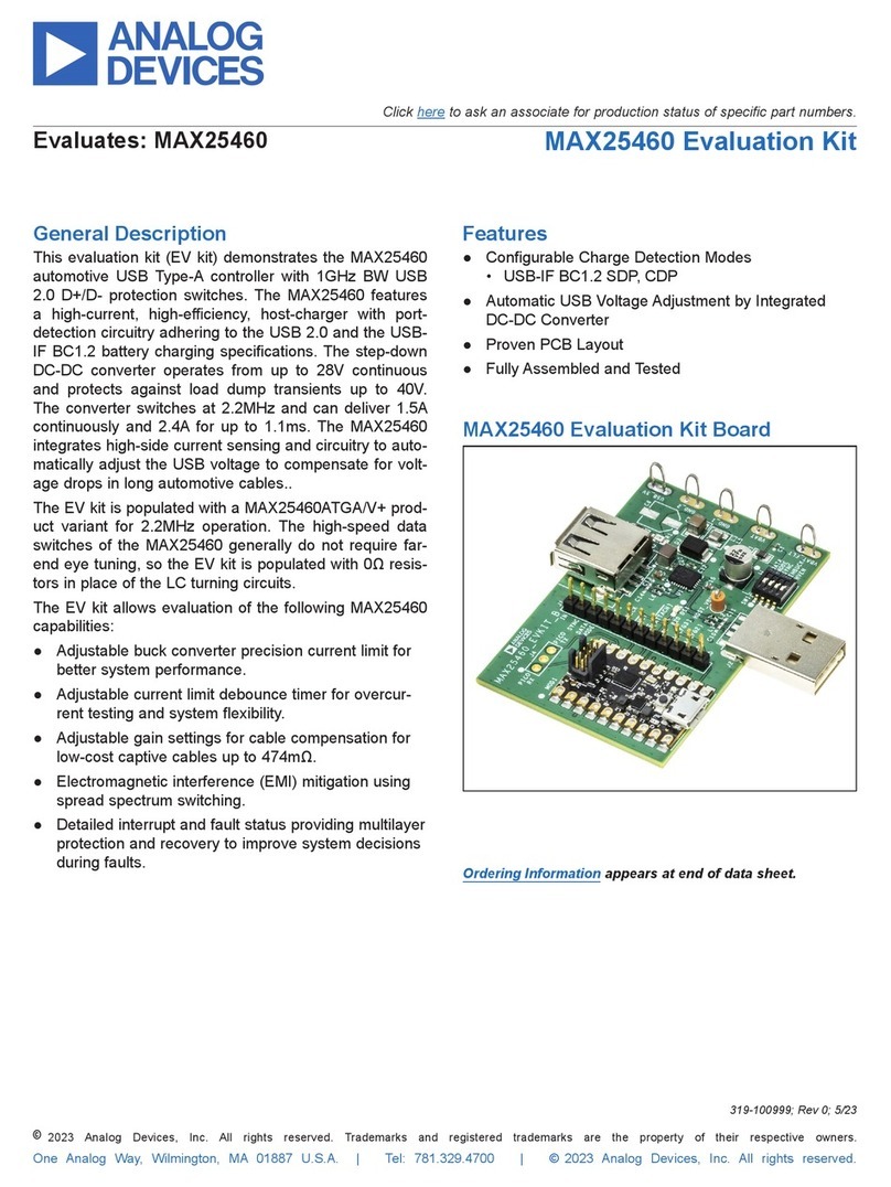 Analog Devices MAX25460 manual