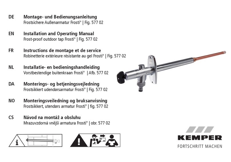 Kemper Frosti 577 02 Installation and operating manual