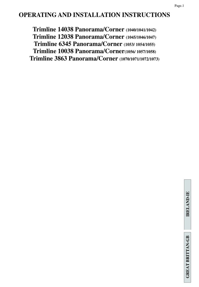 Thermocet Trimline 14038 Operating and installation instructions