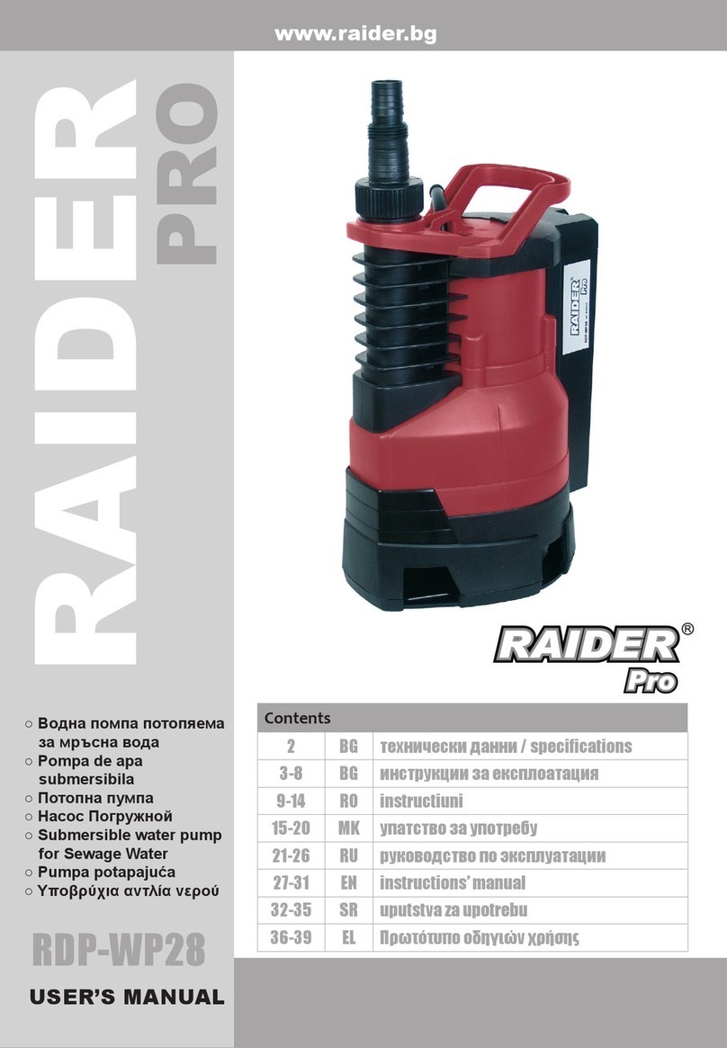 Raider RDP-WP28 User manual