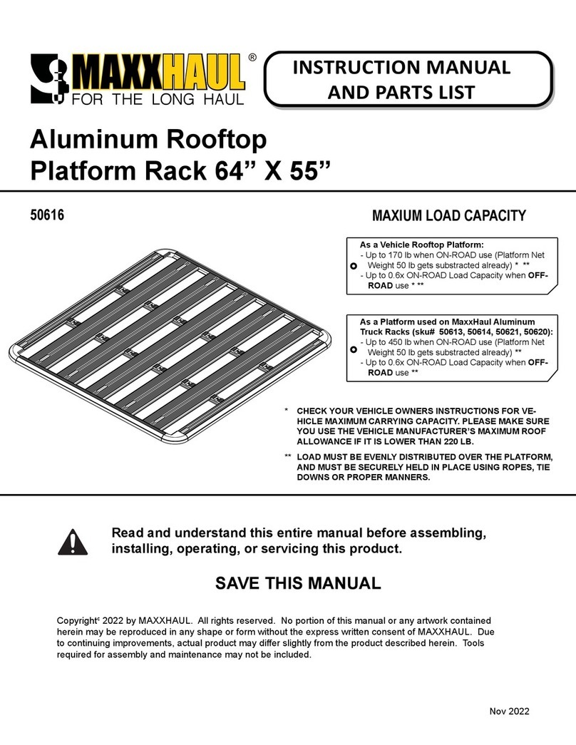 Maxxhaul 50616 Instruction manual and parts list