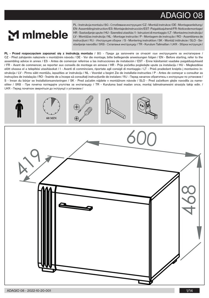 mlmeble ADAGIO 08 Assembling Instruction